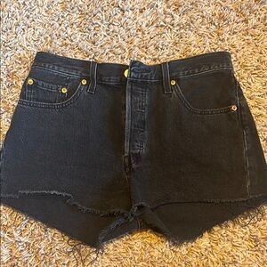 Levi’s 501 Black Denim Women's Shorts